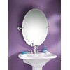 Moen Glenshire Chrome 26 x 22-Inch Frameless Pivoting Bathroom Mirror,