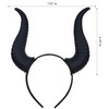 MOSTORY Dark Devil Horns Headband for Men and Women, Black