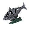 Shark Sculpture Hollowed Waterproof Resin Durable 7.3in Long 4.5in Wide