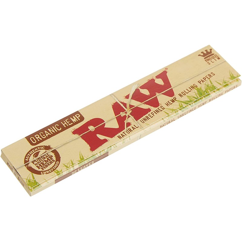 Raw Bio-Zigarettenpapier, King Size Slim Papers, 10er Packung Originalverpackung