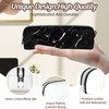 Black Marble Pencil Case,PU Pencil Pouch, Portable Pencil Bag, Multipurpose