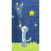 11 Piki Cats (Mini Towel) Jacquard Handkerchief Towel, Hanabi Glitter