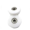 Chiloskit 2 Pieces 50mm U Groove Nylon Ball Bearing Guide