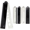 ALLY-MAGIC Folding Ruler, 4 Pcs 30cm Folding Geometric Ruler Flexible