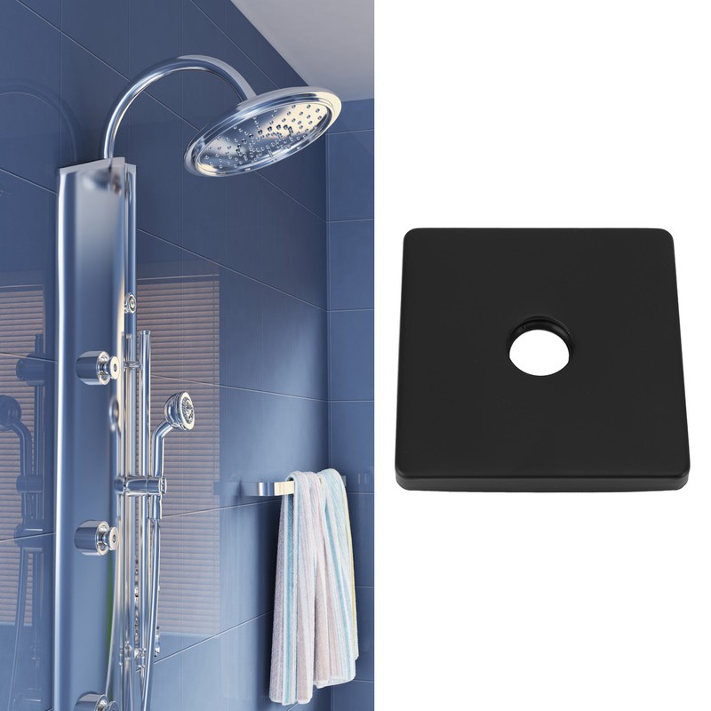 Square Shower Arm Cover Plate Universal Decorative Extra Large Stainless