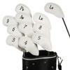Golf Iron Head Cover Set of 12 Pieces, Thick Synthetic