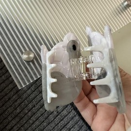 Grey Rabbit Hair Claw Crab Clip Hair Clips Acetic Acid Bunny Shark Clip Ponytail Hair Clips Holder Headwear Hair Accessories