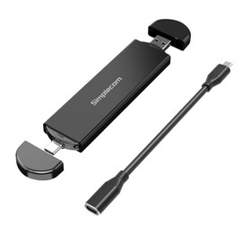 Simplecom SE522 NVMe/SATA M.2 SSD to USB 3.2 Gen 2 Dual USB Connector Enclosure