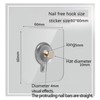 20PCS 8mmAdhesive Hanging Nails Wall Hook Hanger, Wall Hangers Without