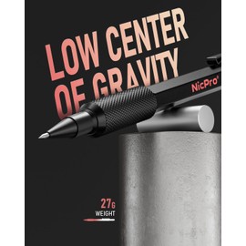 Nicpro 2mm Mechanical Pencils Set with Case, 12 Black Lead Refills,12 Colored Lead Refills, Erasers - MP2000 Weatherproof Metal Lead Holder, Heavy Duty Carpenter Pencil For Writing Drawing Woodworking