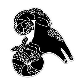 GT Graphics Capricorn - 8" Vinyl Sticker - for Car Laptop I-Pad - Waterproof Decal