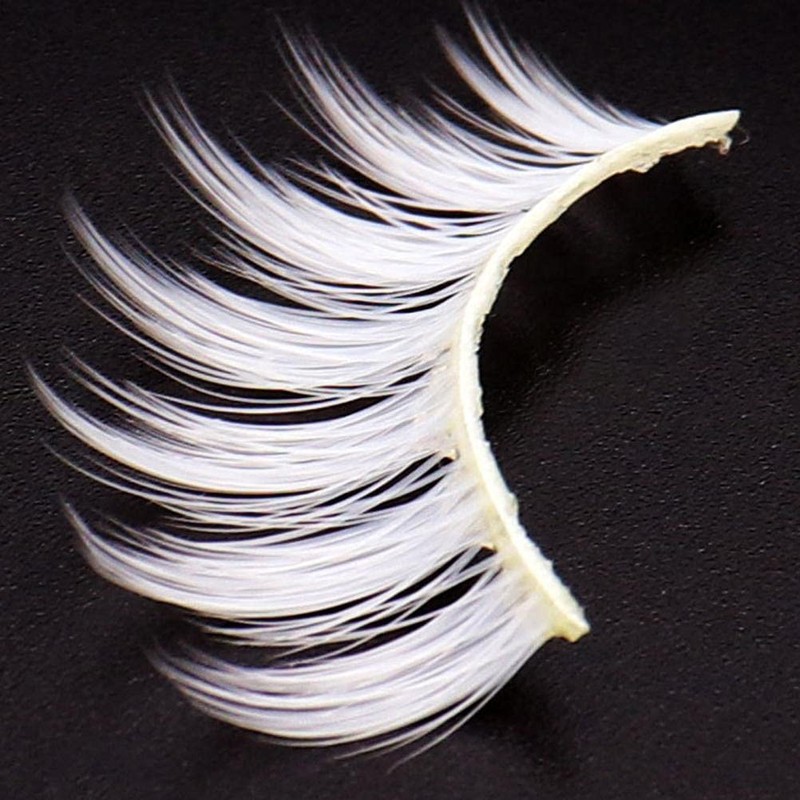 White False Eyelashes, Eye Lashes, Cosplay Makeup False Eyelashes Masquerade