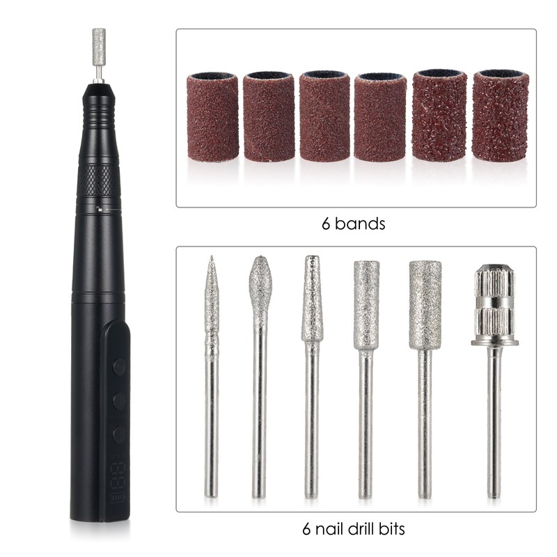 Electric Nail Drill Polish Kit 35000 RPM Nail Drill Pen