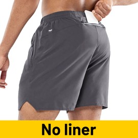 MIER Pantalones cortos de entrenamiento para hombre, ligeros y activos de 5 pulgadas con bolsillos, secado rápido, transpirables