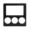 Junomabix 87-89 Black Radio Relocation Double Din Trim Bezel Panel