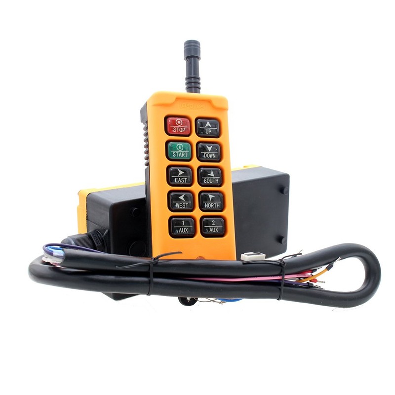 10 Key Hoist Crane Radio Wireless Remote Control Industrial Transmitter&Receiver