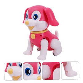 Kisangel 1Pc Cartoon Electric Dog with Lights and Party Favor for and Safe Design High Definition Sound for Year Celebrations Red