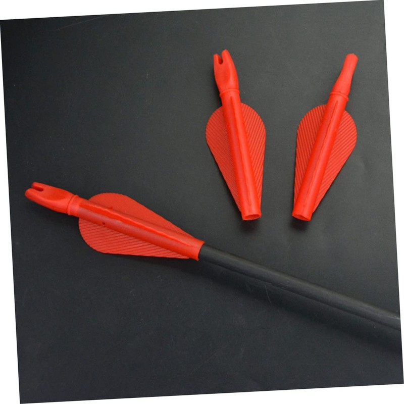 WOONEKY 8mm Plastic Arrow Tails 20 Pcs Integrated Tails Enhance