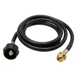 PWBBDSC 6 Feet Propane Adapter Hose 1lb to 20lb Converter for Propane Tank Adapter, 1lb Bulk to 20lb Converter Fit for Coleman Stove, Weber Q, Buddy Heater, Blackstone 17" 22" Griddle