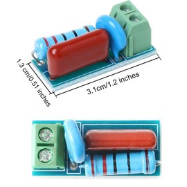 DAOKI RC Snubber/Absorption Circuit Module, Relay Contact Protection Relay Thyristor Resistance Surge Thyristor, DC 5-400V Inductive Load for Prevent Electromagnetic Interference Circuit, 5 PCS