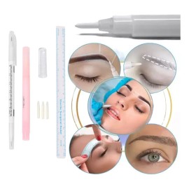 20pcs Marcador Quirurgico Microblading Tatuajes + Regla