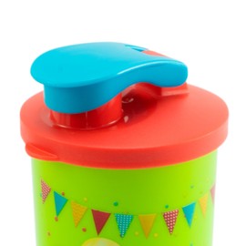 Guateplast - Set de 3 Vasos con Tapa | Vasos de Plástico | Juego de Vasos | Vasos Reusables | Bebidas | Vasos con Tapa | Diseño Monstruo