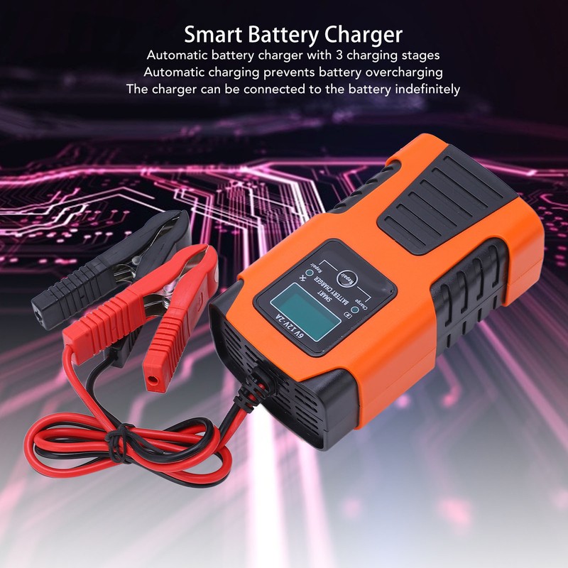 Smart Battery Charger Automatic 3 Stage Self Protection Charger with