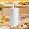 Kitchen Roll Holder, Silver Kitchen Roll Holder Standing with Clamping