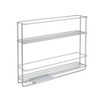 Metaltex Sliding Spice Rack + EasyFix System, Polytherm Metallic, Silver,