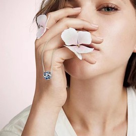 LNQOBU Birthstone Charms 925 Sterling Silver Charms for Bracelets or Necklace with 5A Cubic Zirconia Birthday Charms Mother's Day Gifts (With one Spacer Beads)