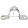 100pcs 25mm U Shaped Saddle Clamp Air Tube Conduit Clips