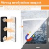 Curtain Magnets- 16 Pair Curtain Magnets Closure with Adhesive for