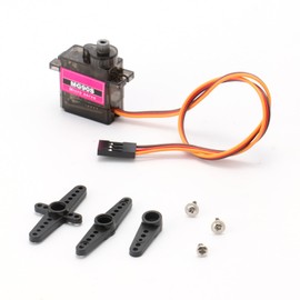 DIANN 6pcs MG90S Micro Servo 180° Servo Motor 9G Geared Micro Servo Motor for RC Robot Arm Walking Helicopter Airplane Car Boat Control with Cable M-F