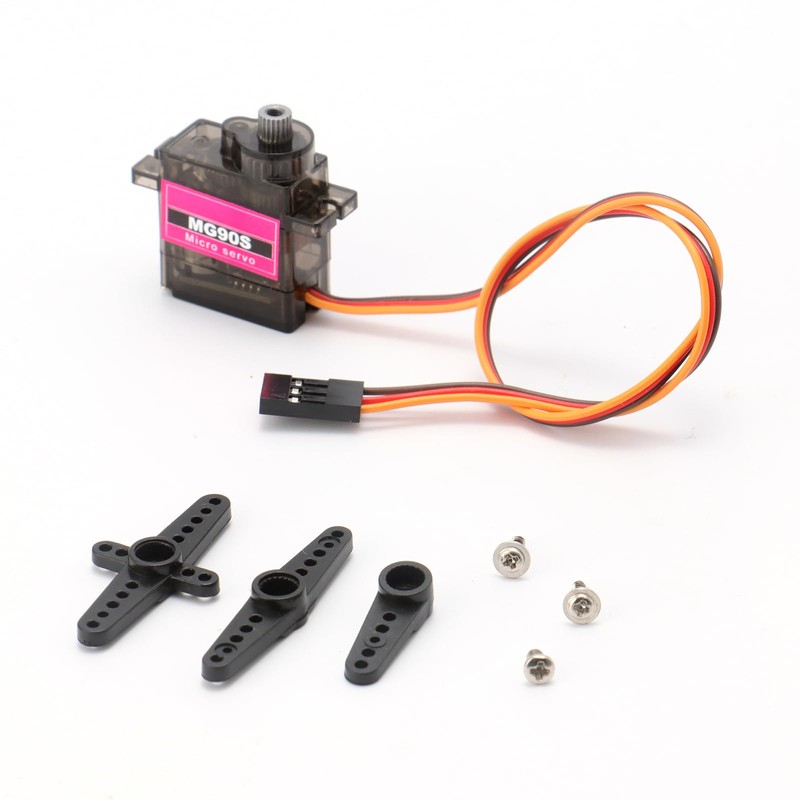DIANN 6pcs MG90S Micro Servo 180° Servo Motor 9G Geared