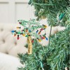 C&F Home Palm Tree with Christmas Lights Beach Coastal Christmas