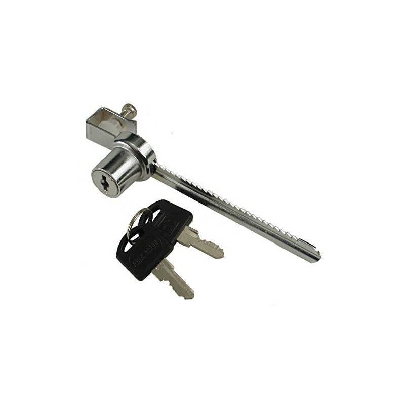 Richelieu Hardware BP64701140 Sliding Glass Door Ratchet Showcase Lock, Nickel