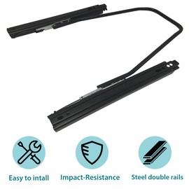 MOYZXC Seat Sliders, Dual Locking Seat Mounting Track Assembly Kit, Universal Seat Slider for Sparco, NRG, Racing Seat and Most Aftermarket Seats