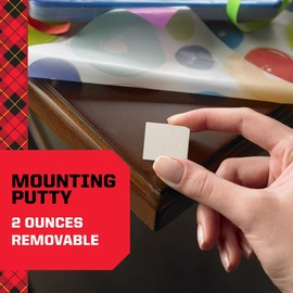 Scotch Mounting Putty LJ8XP, Removable, 2 oz, White, 2-Pack