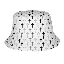 Jesus Bucket Hat for Women Men Christian Cross Hat Casual Fisherman Cap for Beach, Travel