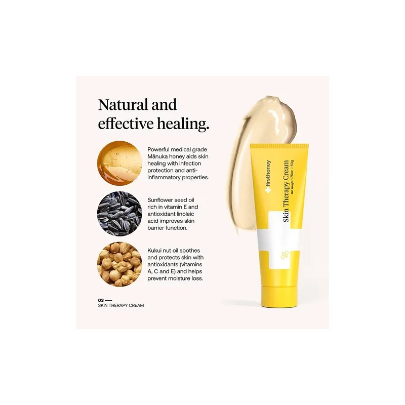 Crema Para Piel Seca Irritada Miel Manuka Natural 50g