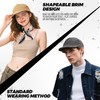 Clakllie Soft Short Brim Baseball Cap Flat Bill Snapback Cap