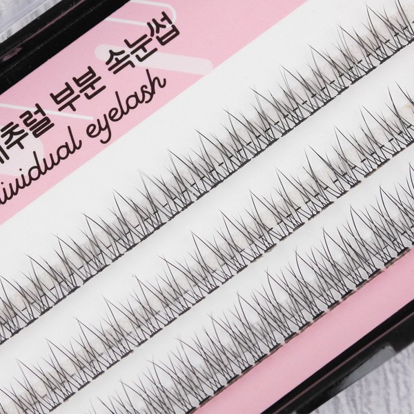 Royel natural partial eyelashes, V-type, 120 pieces/strand/artificial, V-type, 09mm /