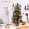 GYMAX 2FT Artificial Christmas Tree, Mini Tabletop Christmas Tree with