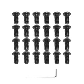 YHXiXi 24PCS 0.16x0.41x0.47inch Black 10.9 Grade Alloy 5140010-16 Planer Blade Screw with Wrench Compatible with DW734/DW735/DW735X