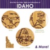 Totally Bamboo Destination Idaho State Shaped Serving and Cutting Board,