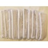 Unbranded Wholesale Lot of 10 NEW White Zippered Mesh Pouch