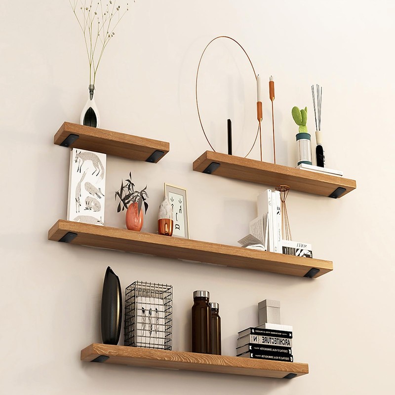 CONNOO 6 Pack Heavy Duty Thick Shelf L Brackets, 8