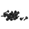 Sourcingmap M3 x 10mm Knurled Phillips Head Thumb Screw Black