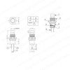 GTIWUNG 24pcs 1A 250V AC 2 Pin SPST 6 Colors