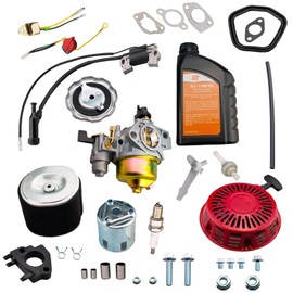 HZ Carburetor Recoil Starter Assembly Tune Up Kit Compatible with Honda GX390 GX340 13Hp 11Hp Engine
